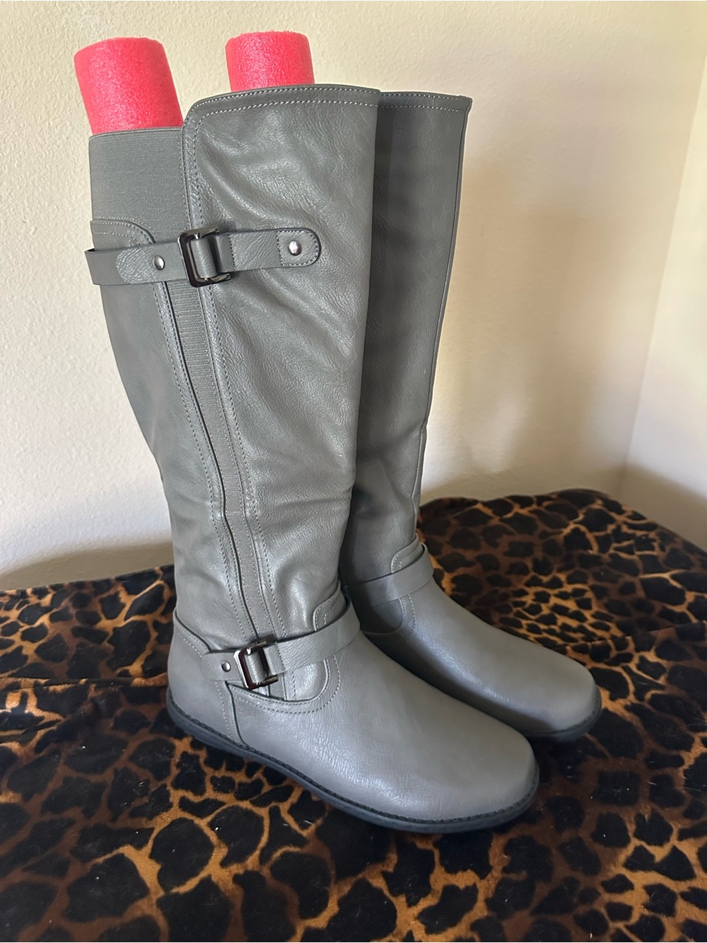 Dream Pairs Classic Tall Gray Women's Riding Boots